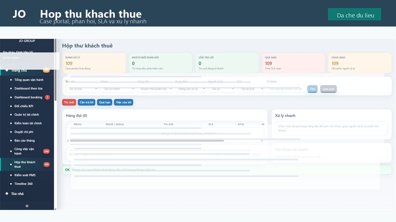 Hộp thư khách thuê trong JO PMS